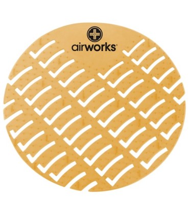 HOSPECO AWUS007BX Airworks EVA Urinal Screen 10/pk - Mango - Orange - AWUS007BX -  - [unit price]