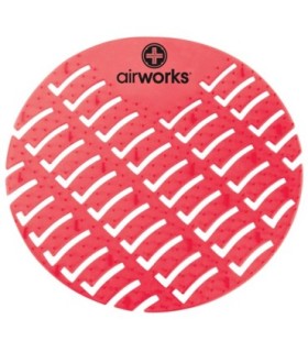 HOSPECO AWUS229BX Airworks EVA Urinal Screen 10/pk - Fruit - Lt Red - AWUS229BX -  - [unit price]
