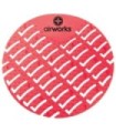 HOSPECO AWUS229BX Airworks EVA Urinal Screen 10/pk - Fruit - Lt Red