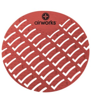 HOSPECO AWUS230BX OBS: Airworks EVA Urinal Screen 10/pk - Spice - Lt Burgundy - AWUS230BX -  - [unit price]