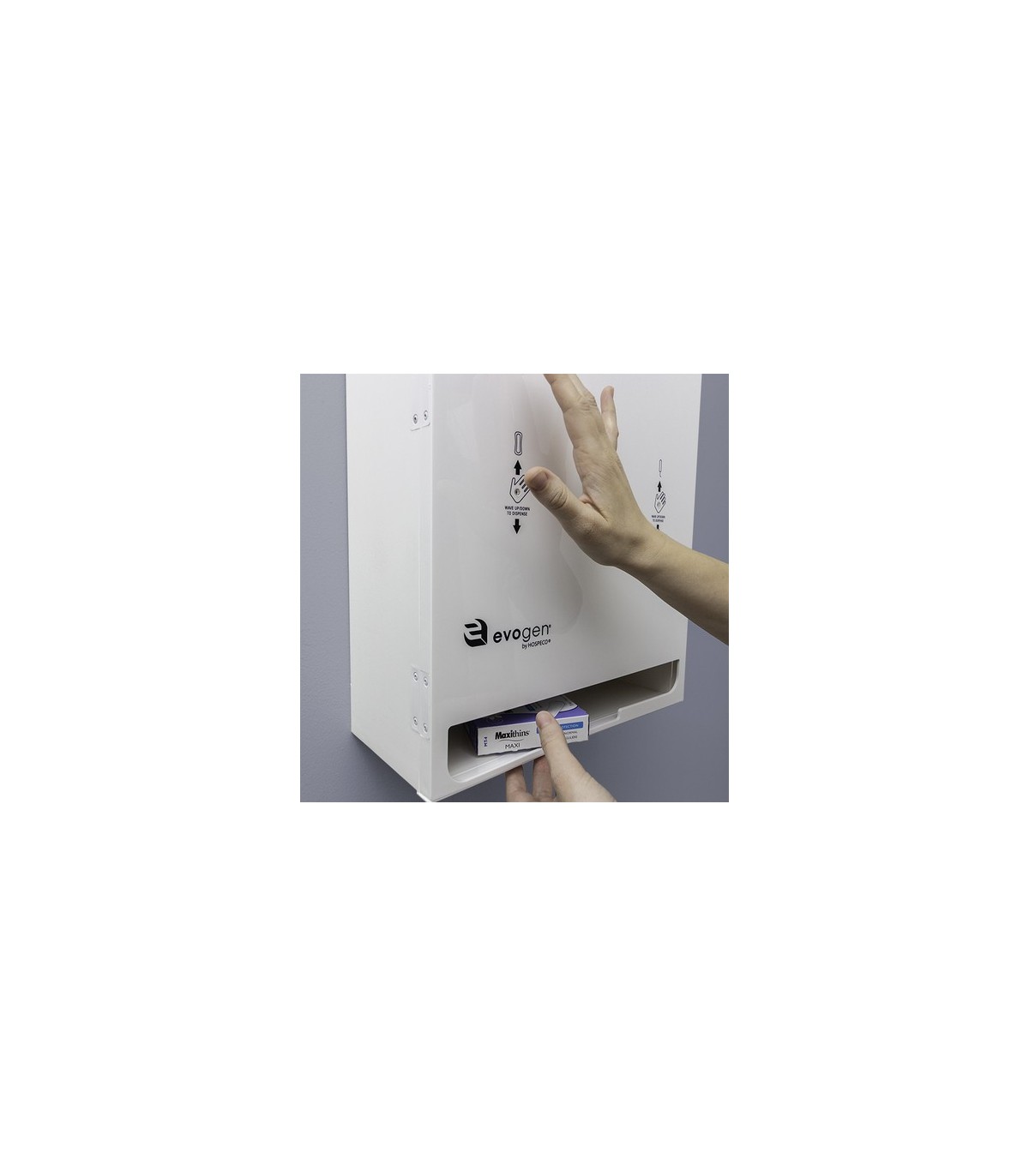 HOSPECO EVNT3W Evogen EV3 No Touch Napkin/Tamp Disp - ABS/White -Free - EVNT3W -  - [unit price]