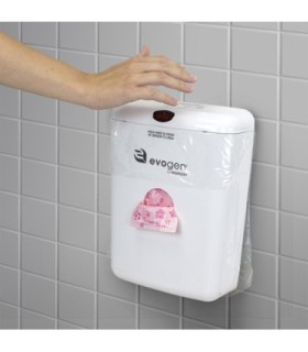 HOSPECO EVNTCWR Sanitary Napkin Receptacle - Evogen Touchless - White - EVNTCWR -  - [unit price]