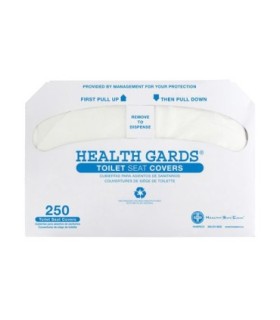 HOSPECO HG2500 HGards Seat Cover Half Fold 250/bx/10/bx/cs - White - HG2500 -  - [unit price]