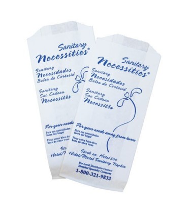 HOSPECO HOTEL500 Hotel/Motel Sanitary Personal Disposal Bag 500/cs - HOTEL500 -  - [unit price]