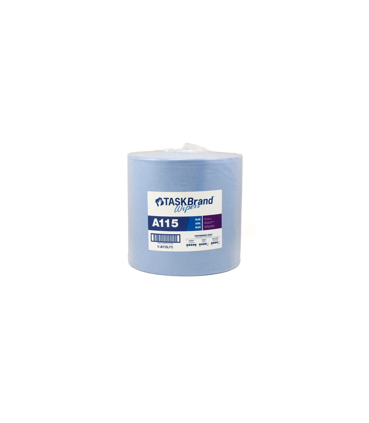 HOSPECO NA115JPB Task Brand-Wiper-Creped Jumbo 12x13" 825/rl-Blue - NA115JPB -  - [unit price]