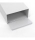HOSPECO ND1W Sanitary Napkin Receptacle Metal - White - ND1W -  - [unit price]