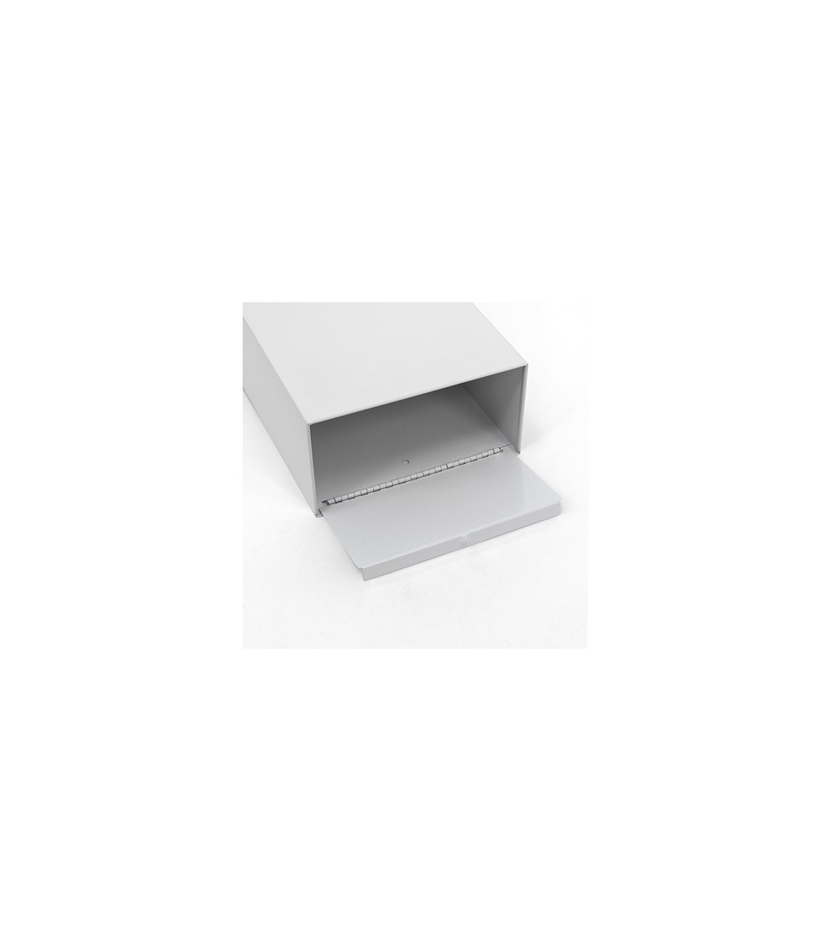 HOSPECO ND1W Sanitary Napkin Receptacle Metal - White - ND1W -  - [unit price]