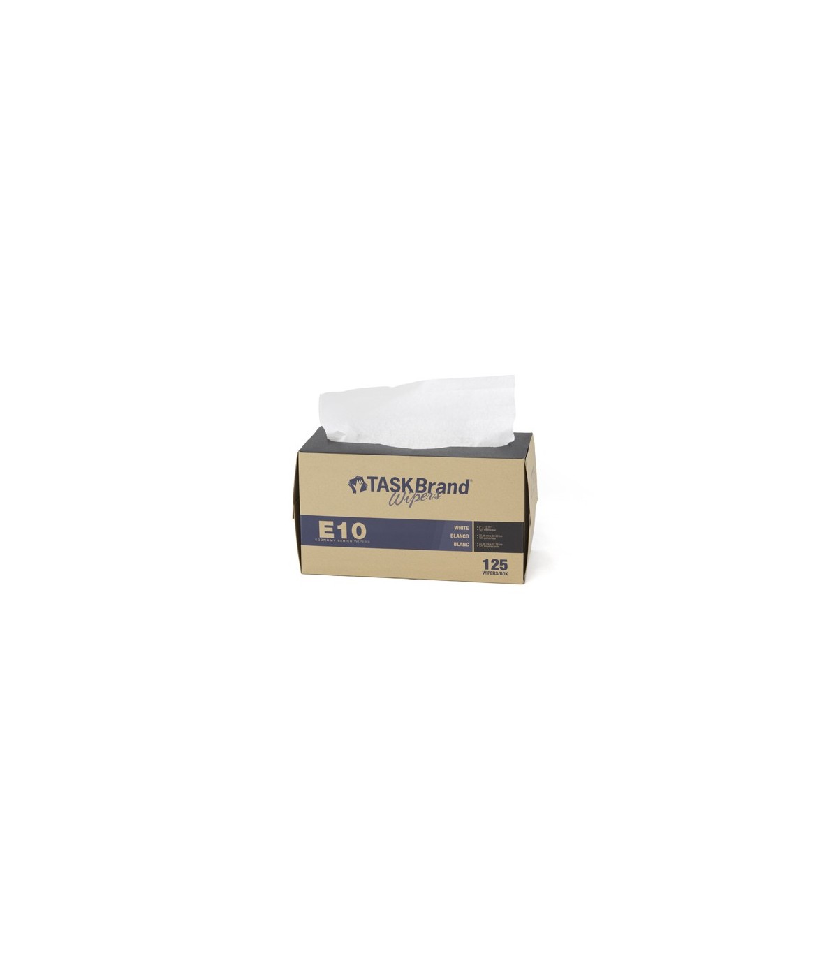 HOSPECO NE010IDW Taskbrand E10 TAD White 1-Ply 9x12.75" - 125/cs - NE010IDW -  - [unit price]