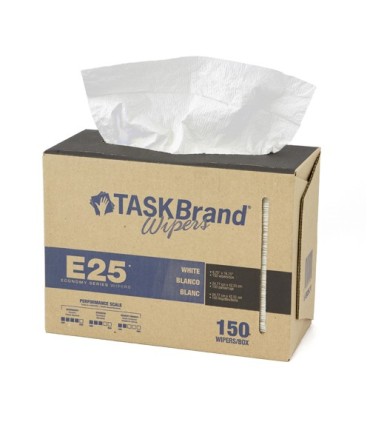 HOSPECO NE025IDW Taskbrand E25 4Ply 9.7x16.7"Interfold 150bx/6bx/cs-Wht - NE025IDW -  - [unit price]