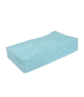 HOSPECO NF110QCB Saniworks Counter Towels Poly/Ray Qtrfld 200/cs-Blu/wh - NF110QCB -  - [unit price]