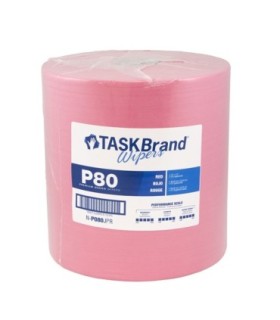 HOSPECO NP080JPR Taskbrand Wiper - P80 12x13"Jumbo 475/rl/1rl/cs - Red - NP080JPR -  - [unit price]