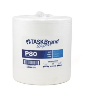 HOSPECO NP080JPW Taskbrand Wiper - P80 12x13"Jumbo 475/rl/1rl/cs -White - NP080JPW -  - [unit price]