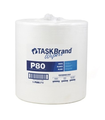 HOSPECO NP080JPW Taskbrand Wiper - P80 12x13"Jumbo 475/rl/1rl/cs -White - NP080JPW -  - [unit price]