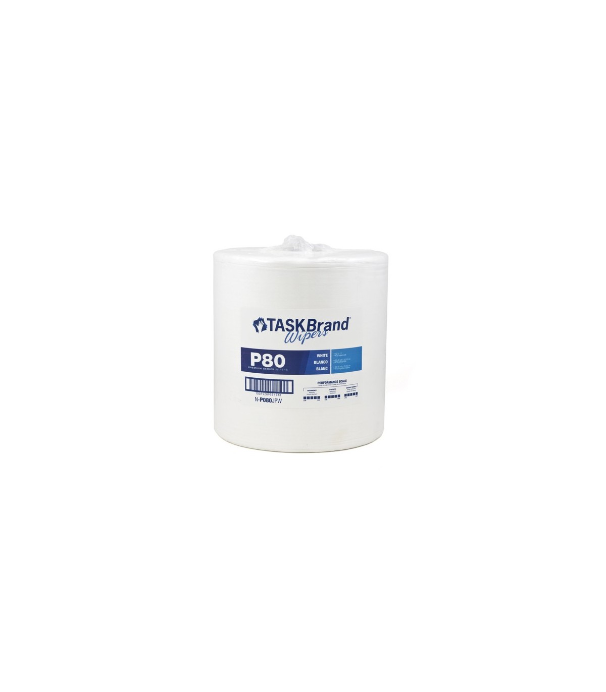 HOSPECO NP080JPW Taskbrand Wiper - P80 12x13"Jumbo 475/rl/1rl/cs -White - NP080JPW -  - [unit price]