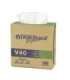 HOSPECO NV040IDW Taskbrand Wiper - V40 Hw Drc 9x16.5" If 9/100 - White - NV040IDW -  - [unit price]