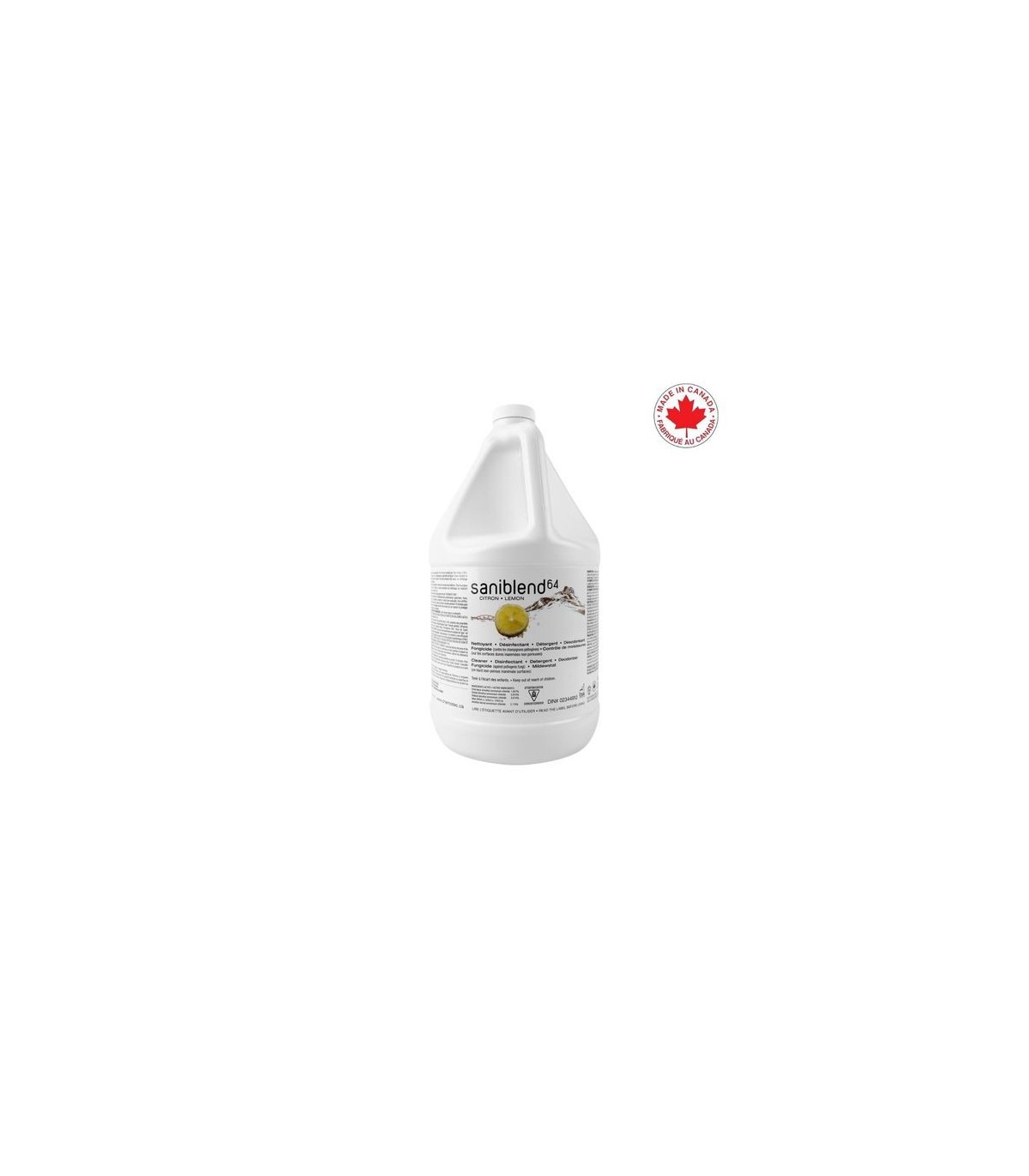 SAFEBLEND S64LGW4 Sanibld 64 Lemon Cleaner-Disinf/Detergent/Deod- 4/4L - S64LGW4 -  - [unit price]