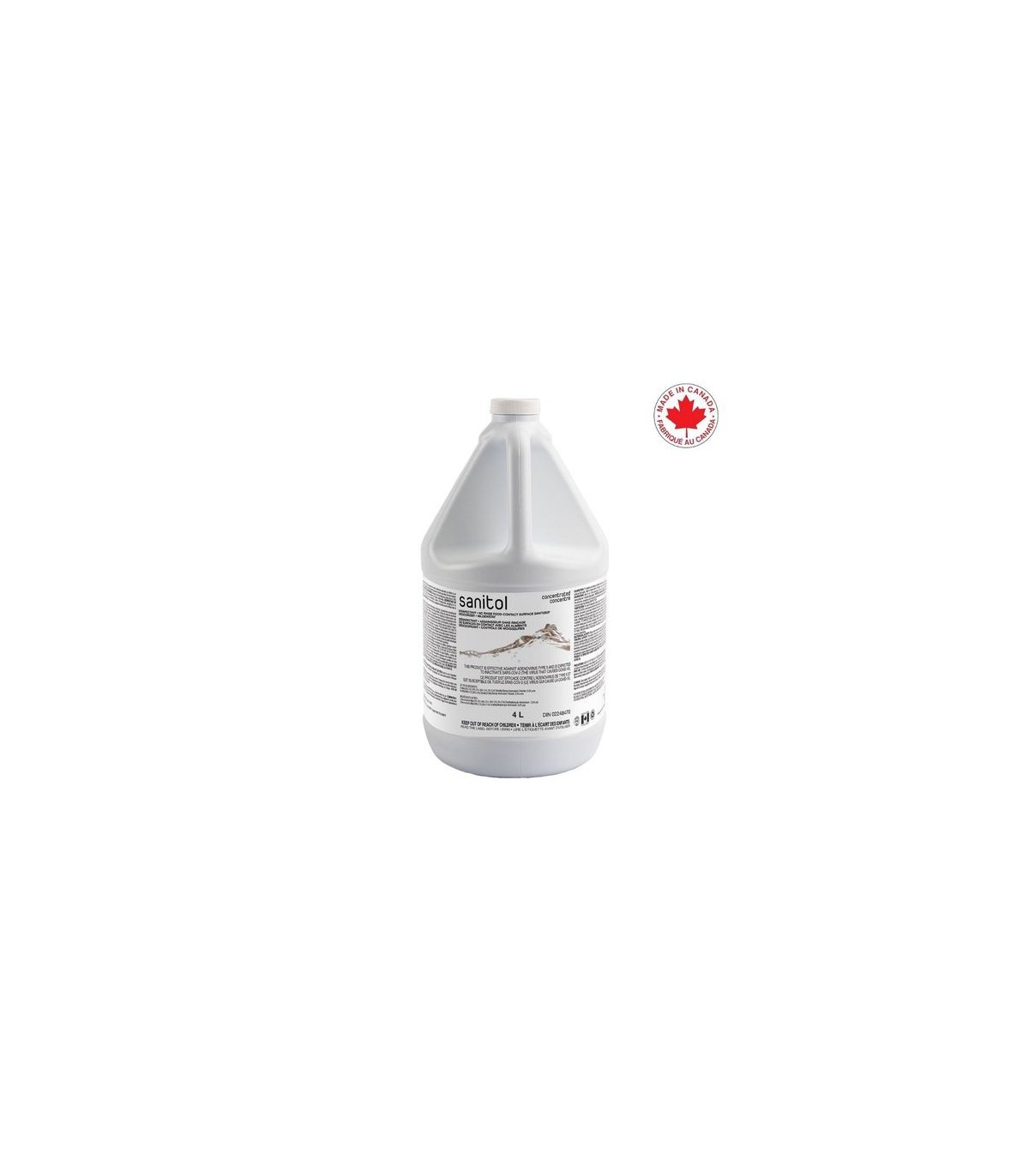 SAFEBLEND SANIGW4 SALE: Sanitol - Disinf. NoRinse Sanitizer/Deod Conc. - 4/4L - SANIGW4 -  - [unit price]
