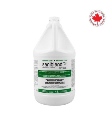 SAFEBLEND SRTLGW4 Sanibld RTU Lemon Cleaner/Deodorizer/Disinfect- 4/4L - SRTLGW4 -  - [unit price]