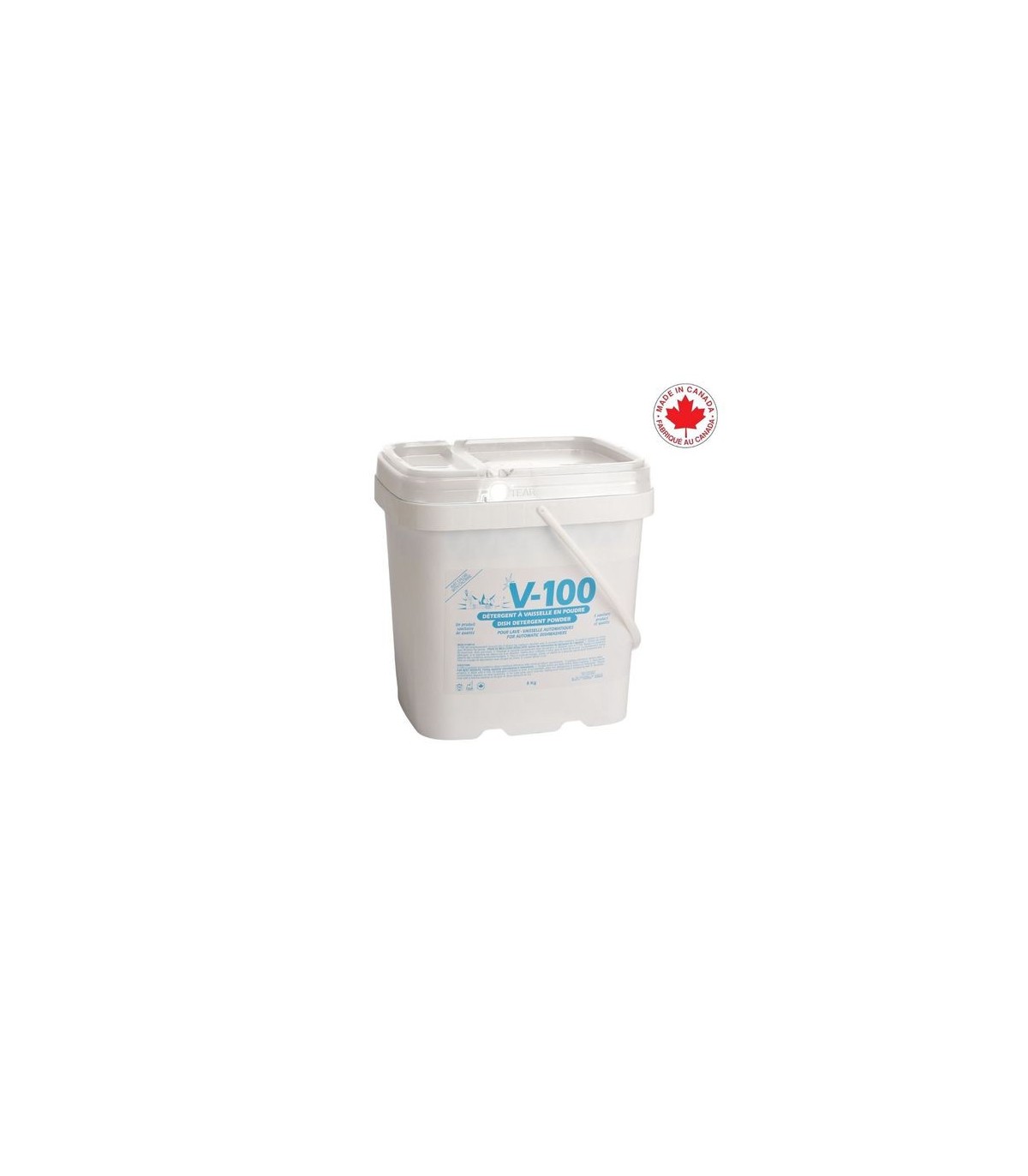SAFEBLEND V1008BS V-100 Powder Dish Detergent For Auto Dishwasher- 1/8KG - V1008BS -  - [unit price]