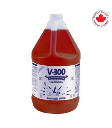 SAFEBLEND V300GN4 V-300 Hard Water Liquid Dish Detergent - 4/4L - V300GN4 -  - [unit price]
