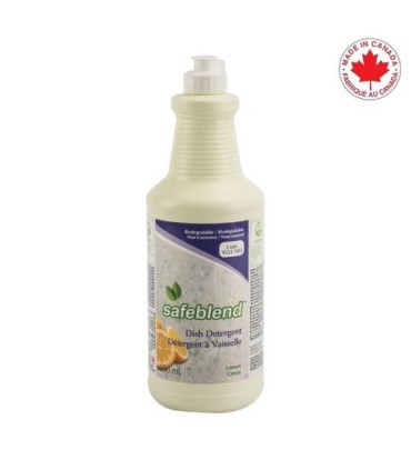 SAFEBLEND VCLEF0D Safebld Dish Detergent Lemon - 12/950mL - VCLEF0D -  - [unit price]