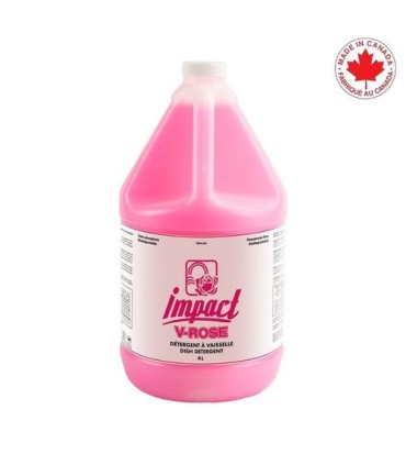 SAFEBLEND VROSGN4 Impact V-Rose Pink Liquid Dish Detergent - 4/4L - VROSGN4 -  - [unit price]
