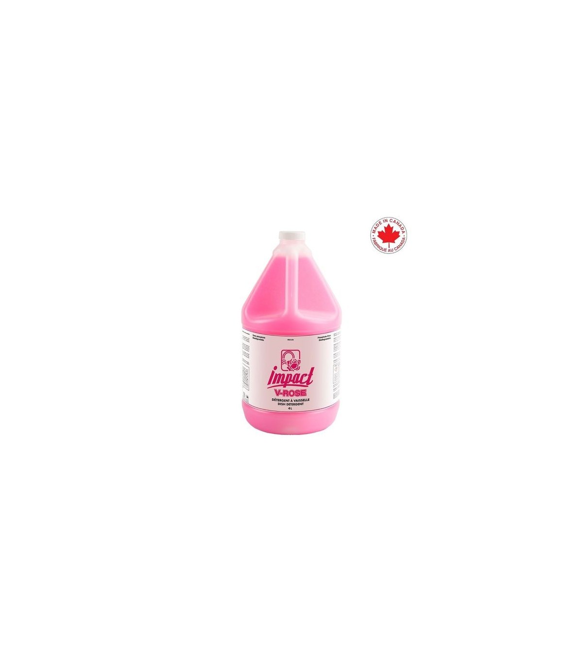 SAFEBLEND VROSGN4 Impact V-Rose Pink Liquid Dish Detergent - 4/4L - VROSGN4 -  - [unit price]