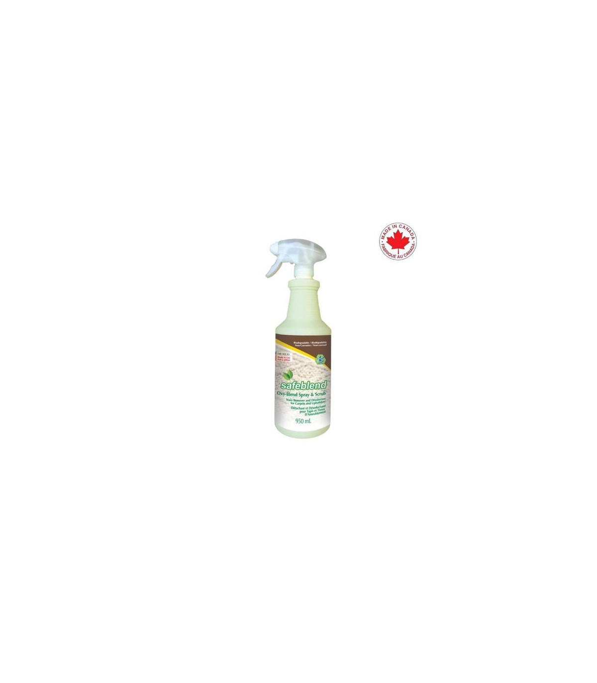 SAFEBLEND XGFLX0D Safebld Oxy-Blend Spray/Scrub Stain Remover- 12/950mL - XGFLX0D -  - [unit price]