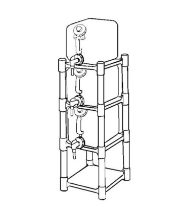 TOLCO 190143 Space Station - Rack System Complete - 4 Shelf Case: 1 - 190143 -  - [unit price]