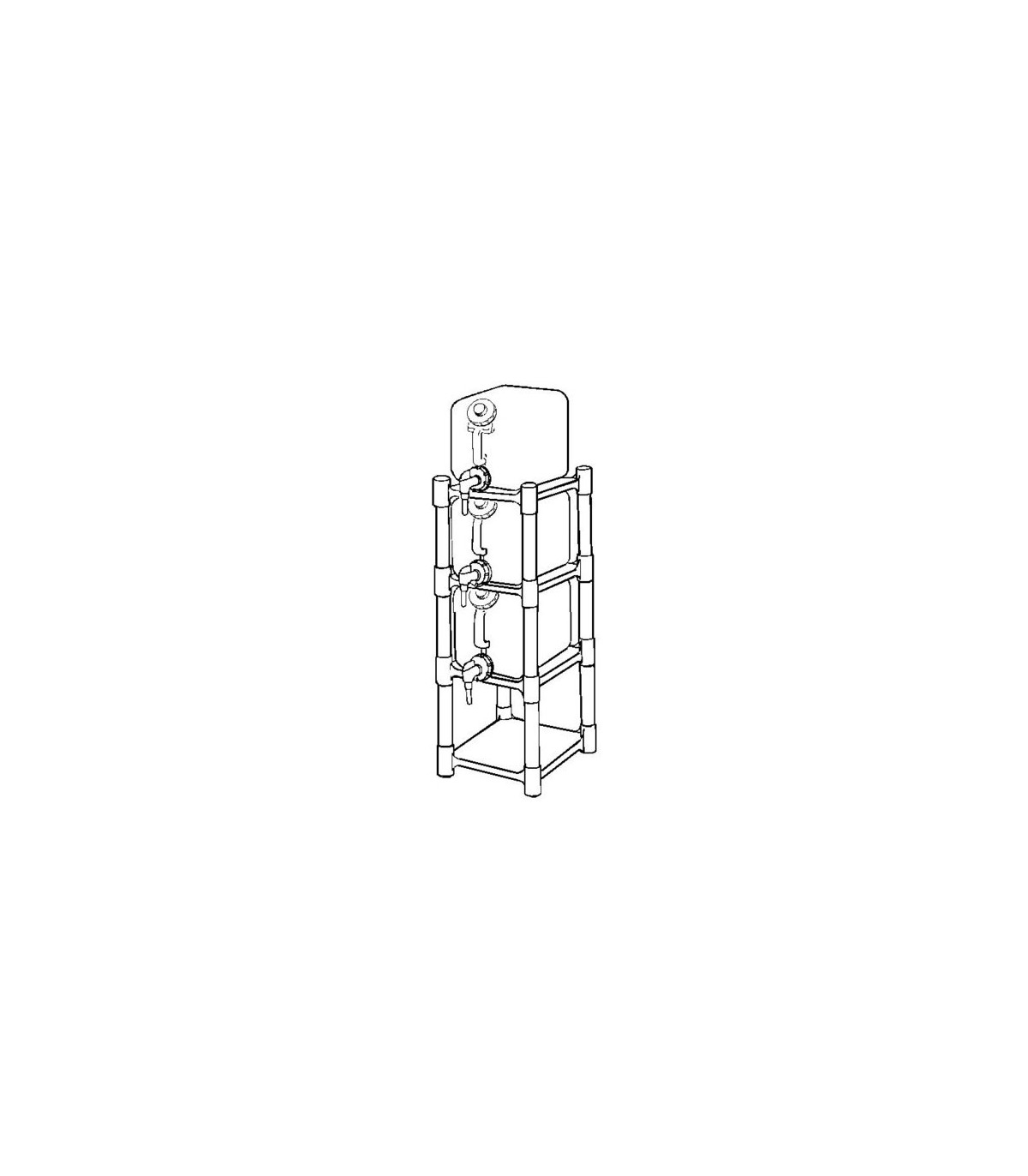 TOLCO 190143 Space Station - Rack System Complete - 4 Shelf Case: 1 - 190143 -  - [unit price]
