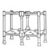 TOLCO 190149 Storage - Build-A-Rack - 4 Shelf (2x2) Case: 1 - 190149 -  - [unit price]