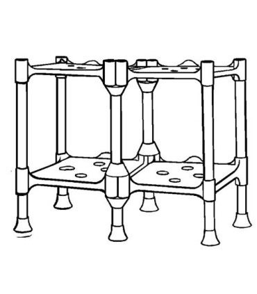 TOLCO 190149 Storage - Build-A-Rack - 4 Shelf (2x2) Case: 1 - 190149 -  - [unit price]