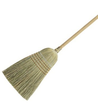 TOLCO 280850 Corn Broom - Heavy Duty 3 String 1 Wire Band Case: 12 - 280850 -  - [unit price]
