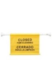 TOLCO 320210 Safety Pole Sign - Closed For Cleaning-Eng/Span-Yellow  Case: 24