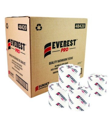 SUNSET 48420 Everest Pro - Toilet Paper 2-ply 420sht/rl - 48rls/cs - 48420 -  - [unit price]
