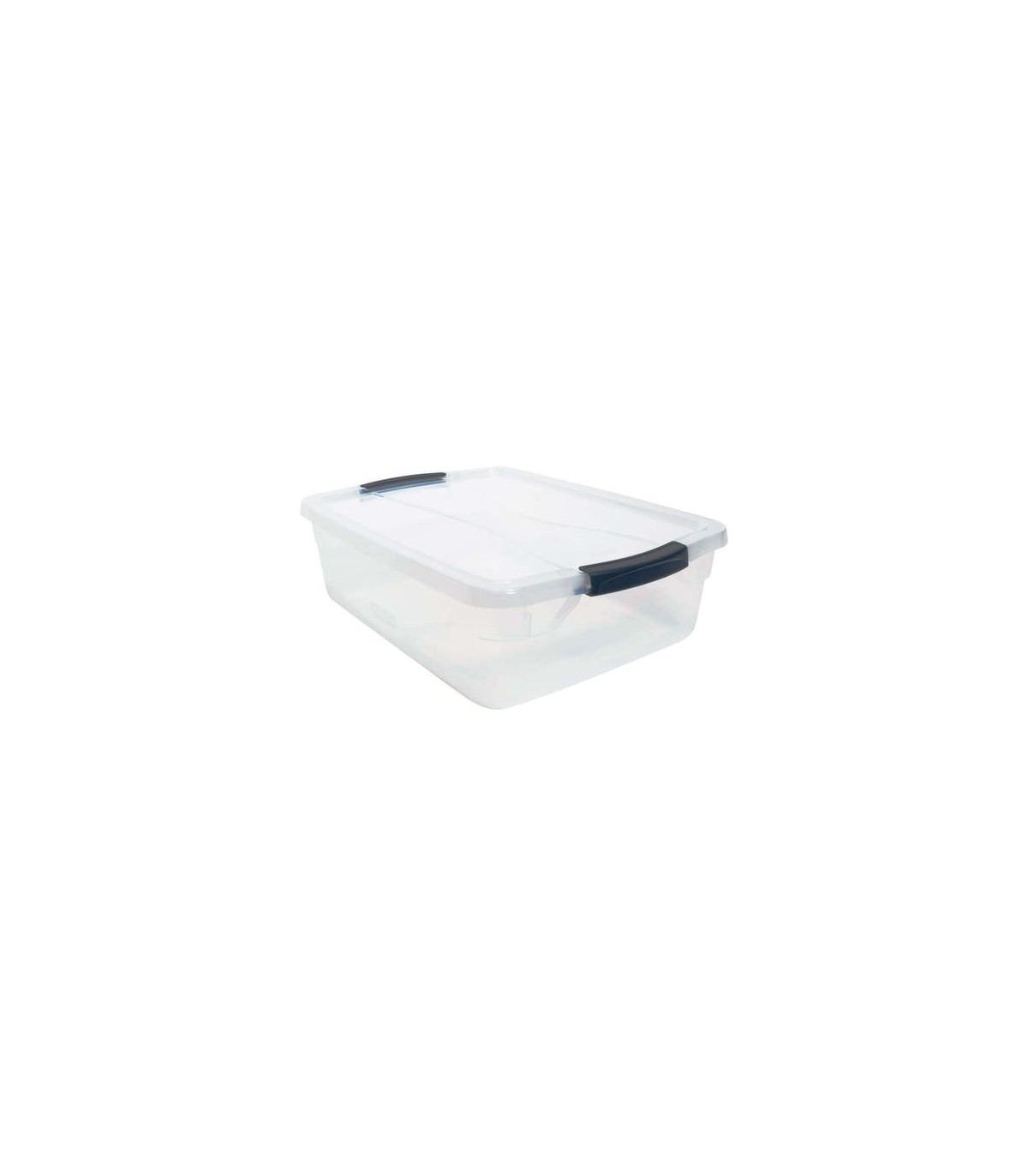 Rubbermaid Home RMCC160000 Cleverstore Tote 15L/4G Basic Latch - Clear - 8/cs - RMCC160000 -  - [unit price]