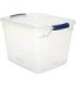 Rubbermaid Home RMCC300014 Cleverstore Tote 28L/7.5G Basic Latch - Clear - 8/cs - RMCC300014 -  - [unit price]