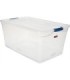 Rubbermaid Home RMCC950000 Final Sale: CleverStore Latch Tote 89L -Clr/Blue[3Q36] - RMCC950000 -  - [unit price]