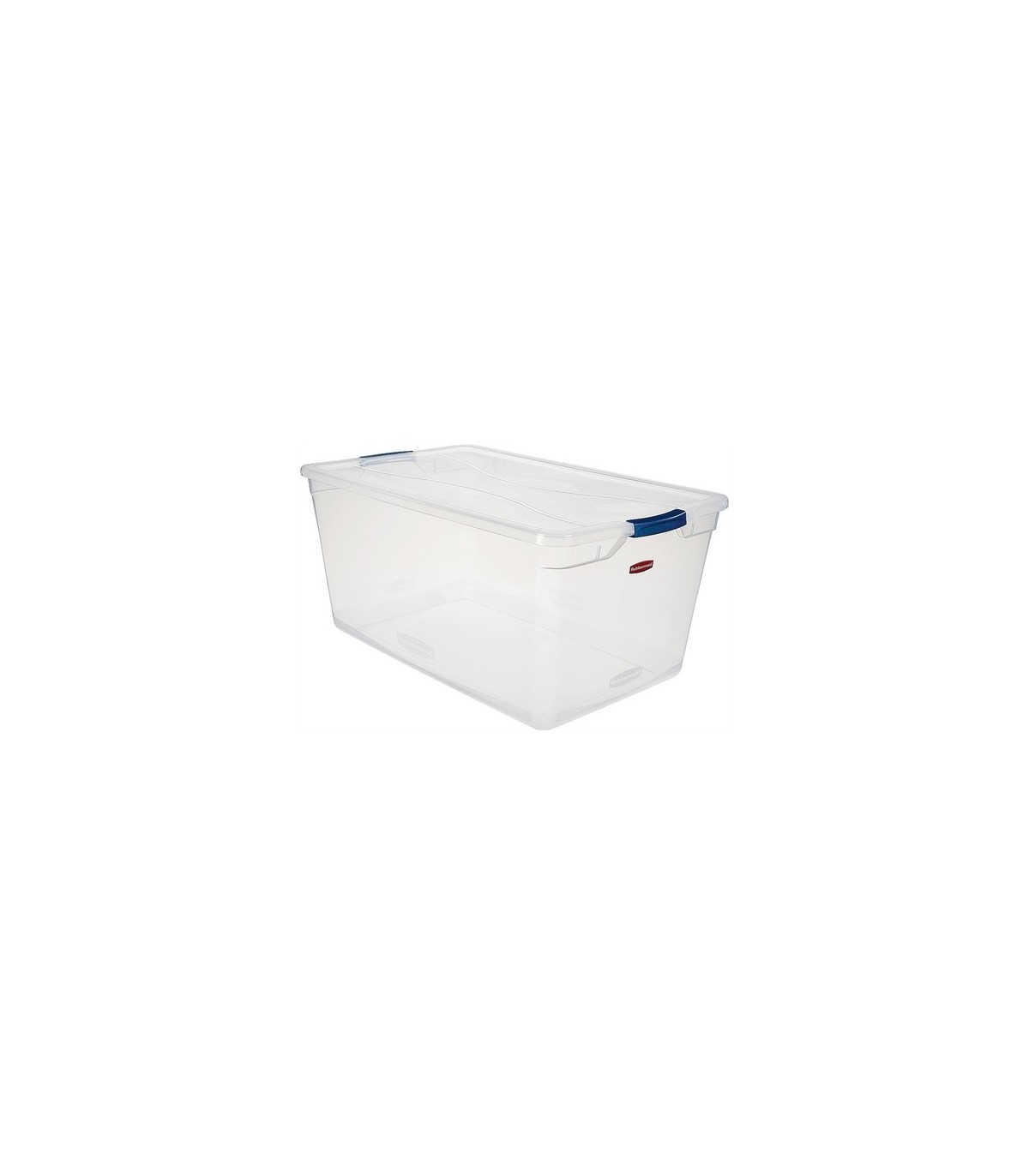 Rubbermaid Home RMCC950000 Final Sale: CleverStore Latch Tote 89L -Clr/Blue[3Q36] - RMCC950000 -  - [unit price]