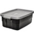 Rubbermaid Home RMRT100007 Roughneck Tote 38L/10G - Black w/Cool Grey - 6/cs - RMRT100007 -  - [unit price]