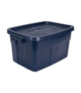 Rubbermaid Home RMRT140008 Roughneck Tote 53L/14G - Dark Blue - 6/cs - RMRT140008 -  - [unit price]