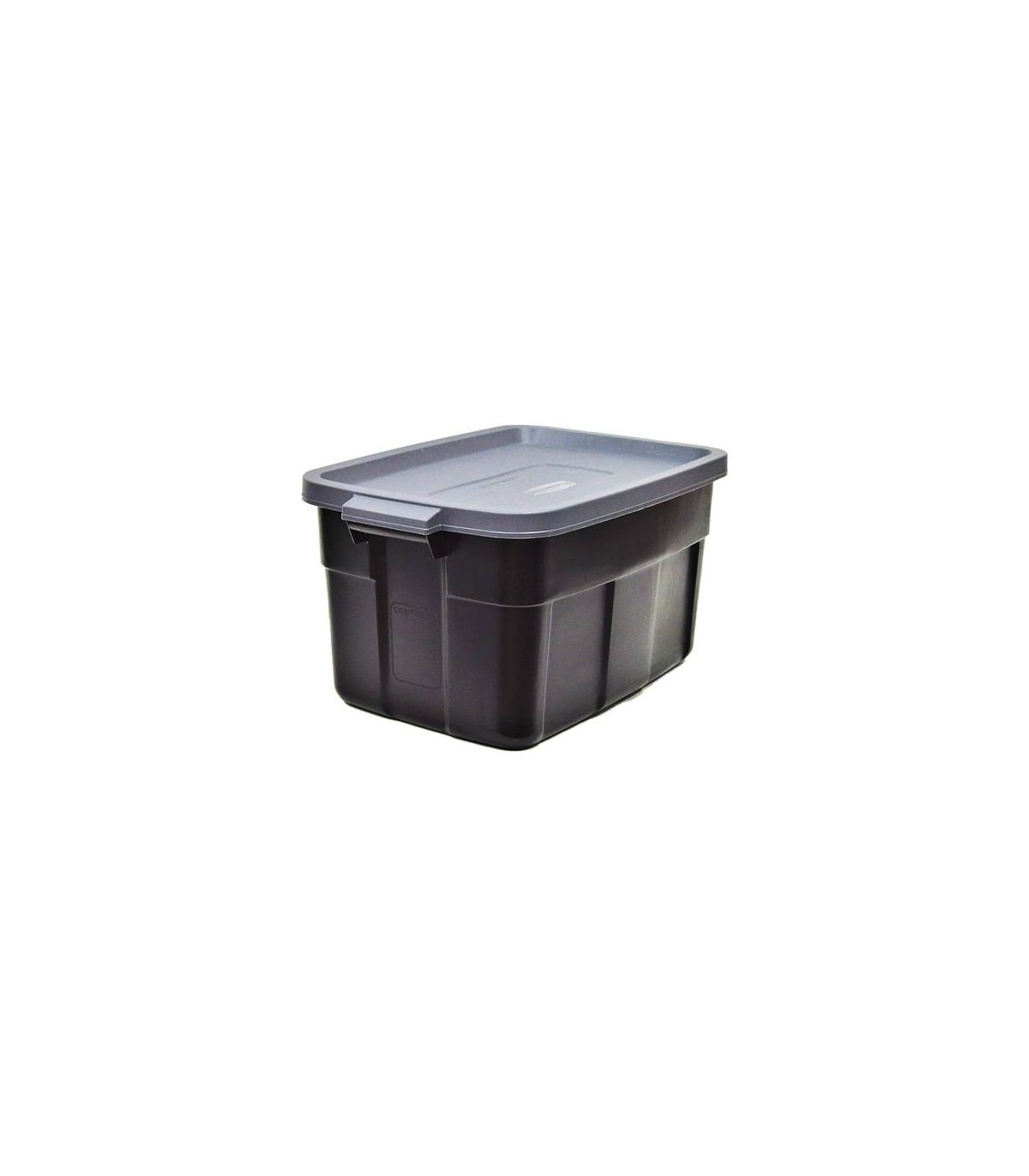 Rubbermaid Home RMRT140009 Roughneck Tote 53L/14G - Black w/Cool Grey - 6/cs - RMRT140009 -  - [unit price]