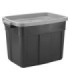 Rubbermaid Home RMRT180025 Roughneck Tote 68L/18G - Black/Cool Grey - 6/cs - RMRT180025 -  - [unit price]