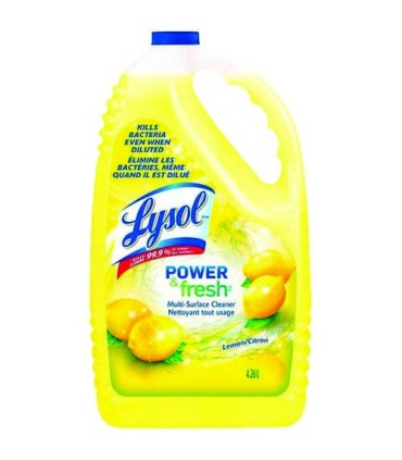 Reckitt 0-19200-89352 Lysol MS Disinfectant Cleaner - Lemon - 4/4.26L - 0-19200-89352 -  - [unit price]