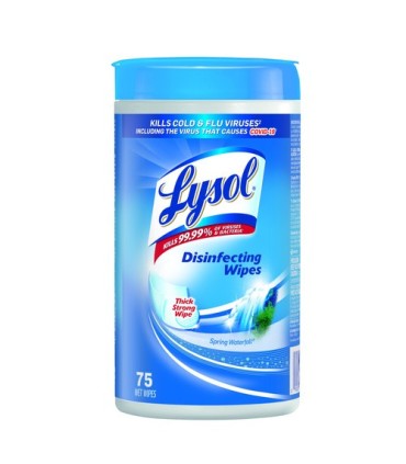 Reckitt 0-19200-99366 Wipes - Lysol Tubs - Spring Waterfall - 6/75ct - 0-19200-99366 -  - [unit price]