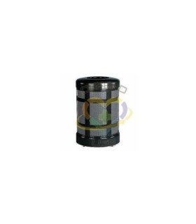 Rubbermaid UR A38TBKPL Final Sale: Architek - Hinged Opened Top Receptacle 38G - A38TBKPL -  - [unit price]