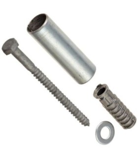 Rubbermaid UR AB2 Final Sale: Waste Receptacle Anchoring Kit for R1639E - AB2 -  - [unit price]