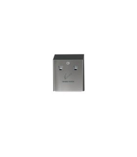 Rubbermaid UR R1012E-BK Smoking Receptacle - Wall Mount Urn w/Lock - Black - R1012E-BK -  - [unit price]