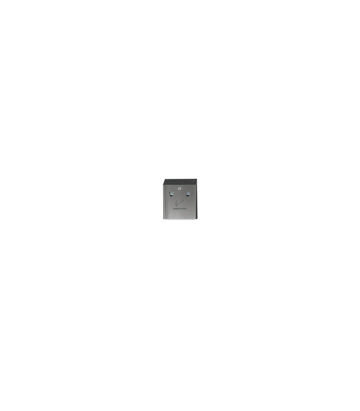 Rubbermaid UR R1012E-BK Smoking Receptacle - Wall Mount Urn w/Lock - Black - R1012E-BK -  - [unit price]