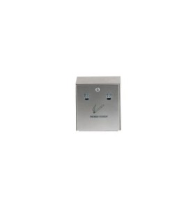 Rubbermaid UR R1012SS Final Sale: Smoking Recep- Wall Mount Urn w/Lock - SST - R1012SS -  - [unit price]